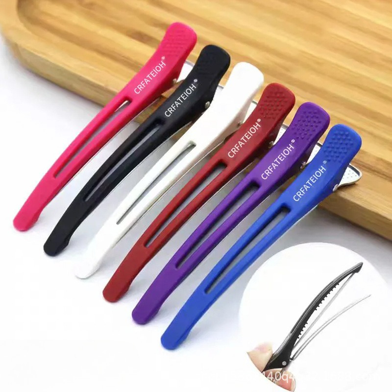 Crocodile Clip Set - 6 adet/takım bükülmemiş saç tokaları timsah