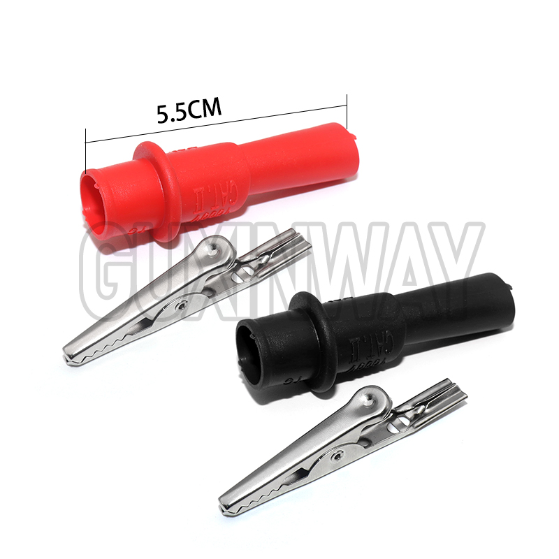 Crocodile Clip Set - 2 adet Timsah Klipsleri Test Klipsi