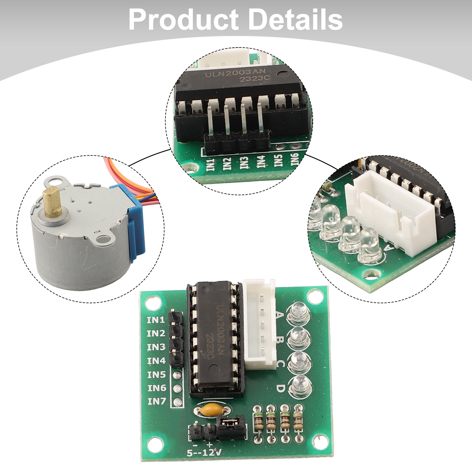 Stepper Motor 28Byj - Arduino DC 5V Dişli Adım Motoru