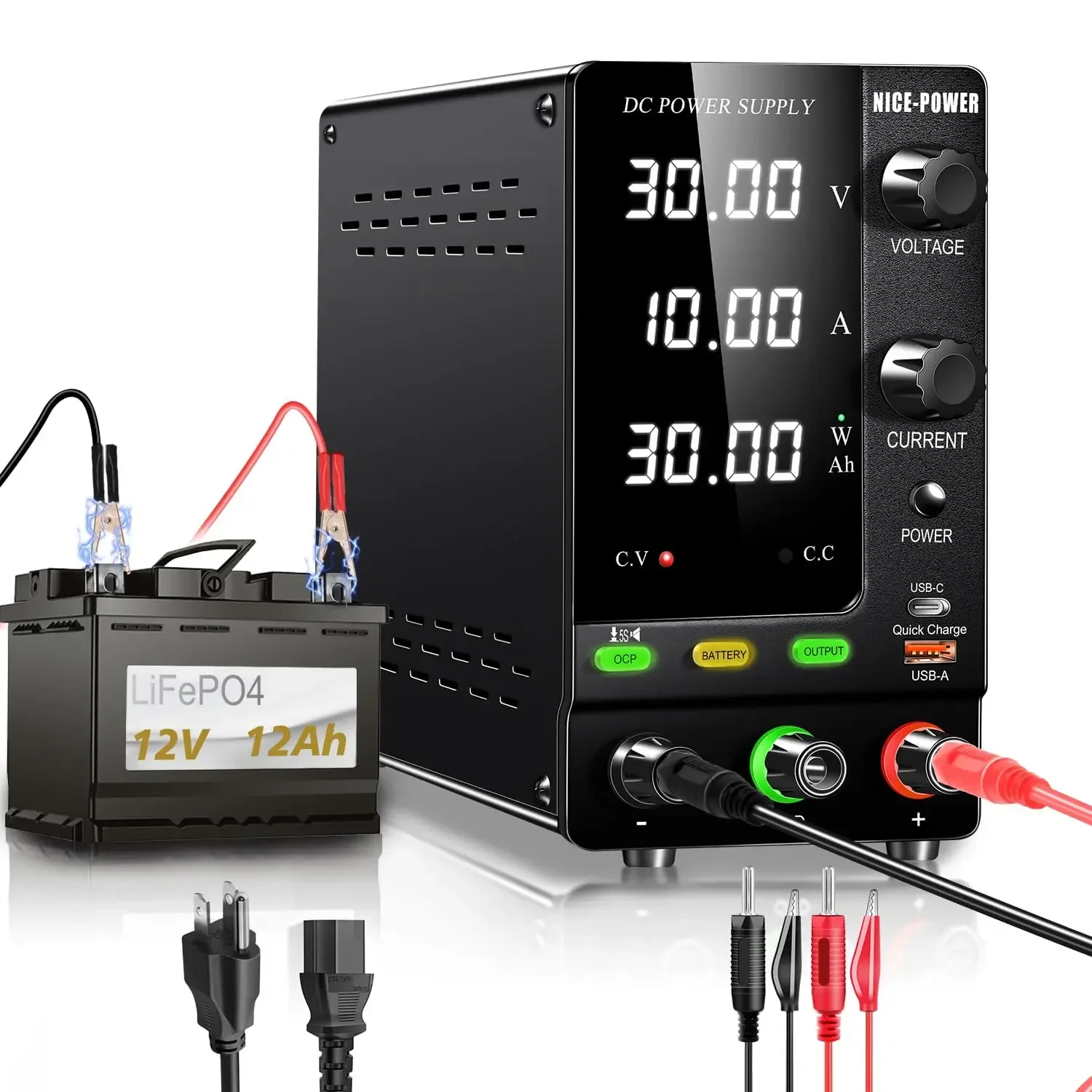 Dc Power Supply Variable - NICE-POWER DC Güç Kaynağı Değişken 30V