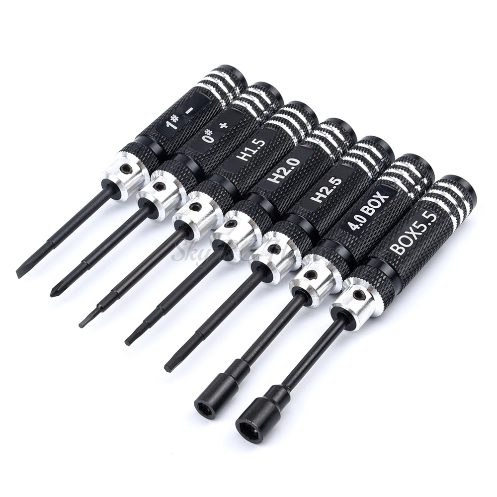 Diy Drone Electronics Kit - 7 adet/takım 0/1/1.5/2/2.5/4/5.5mm altıgen altıgen tornavida