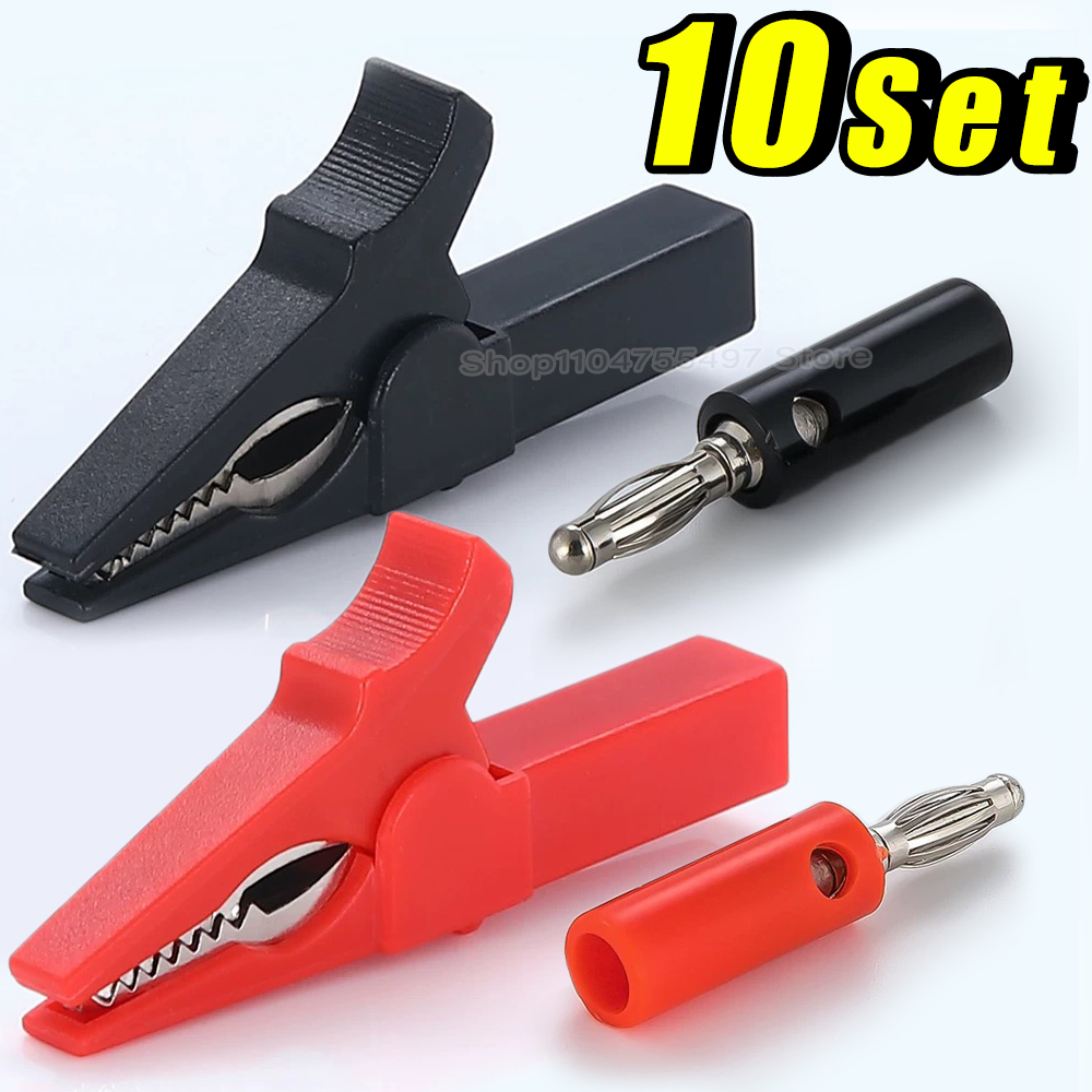 Crocodile Clip Set - Muz Fişli Timsah Klip Seti Kaynak