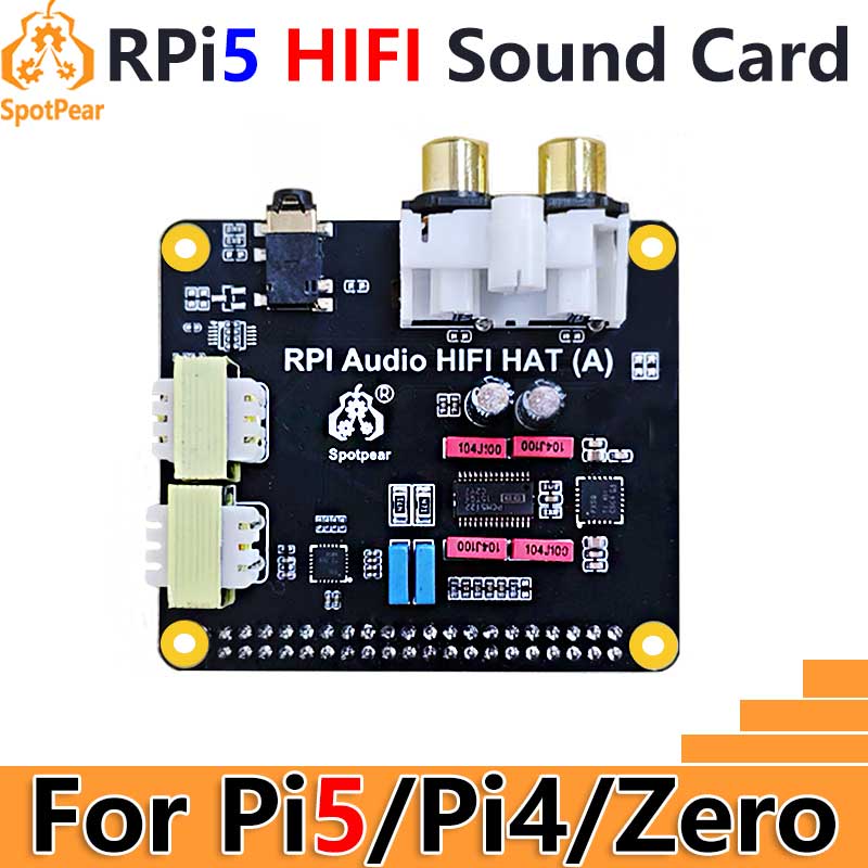 Raspberry Pi Zero - Raspberry Pi5 Ses HIFI HAT PCM5122
