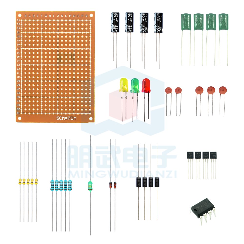 Diy Electronics Basics - Kaynak uygulaması bileşenleri paketi temel tanımlama