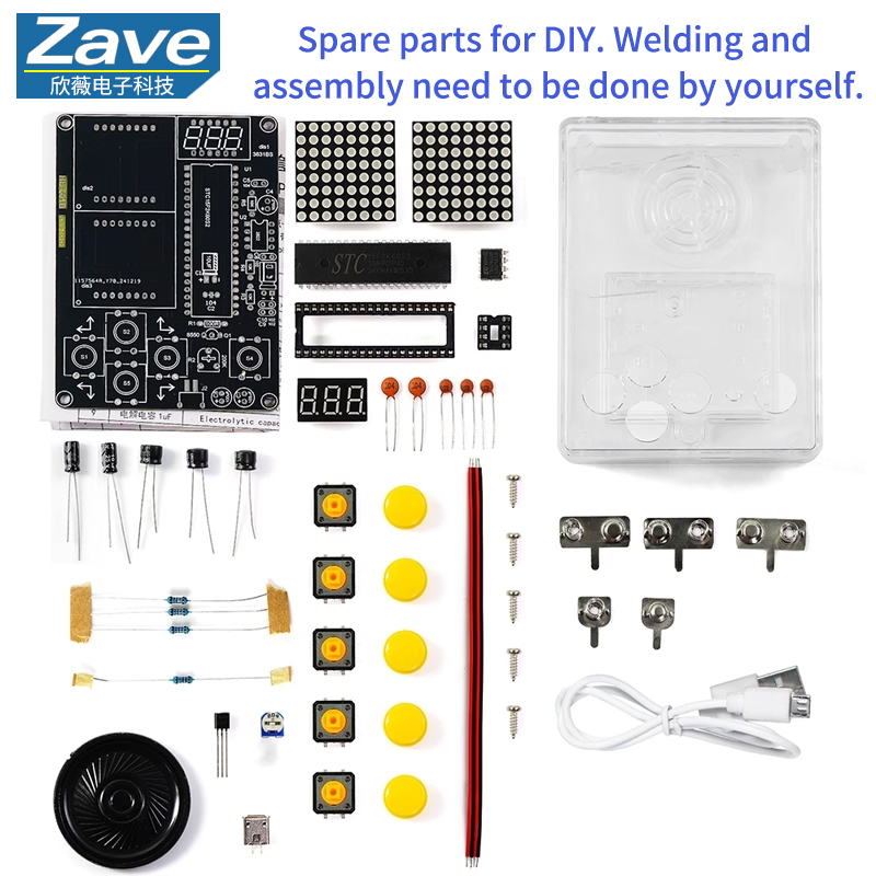 Diy Electronics Project Kit - Piksel Oyun Konsolu Yapma Kiti: 51