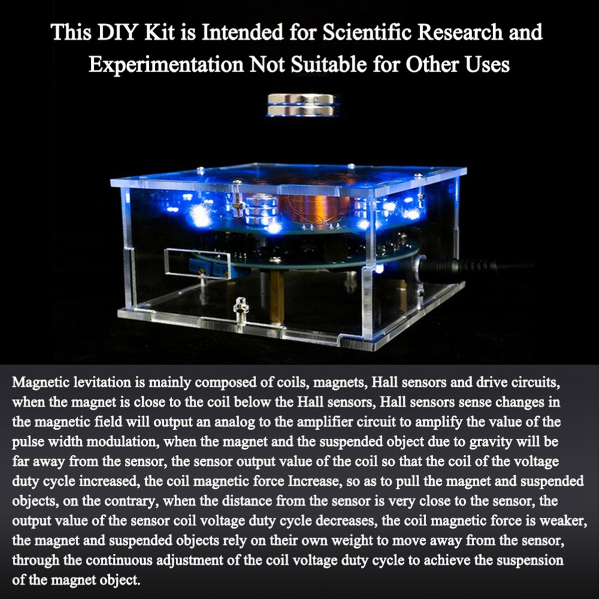 Diy Electronics Project Kit - AB53 DIY Manyetik Levitasyon Kiti Deneyi