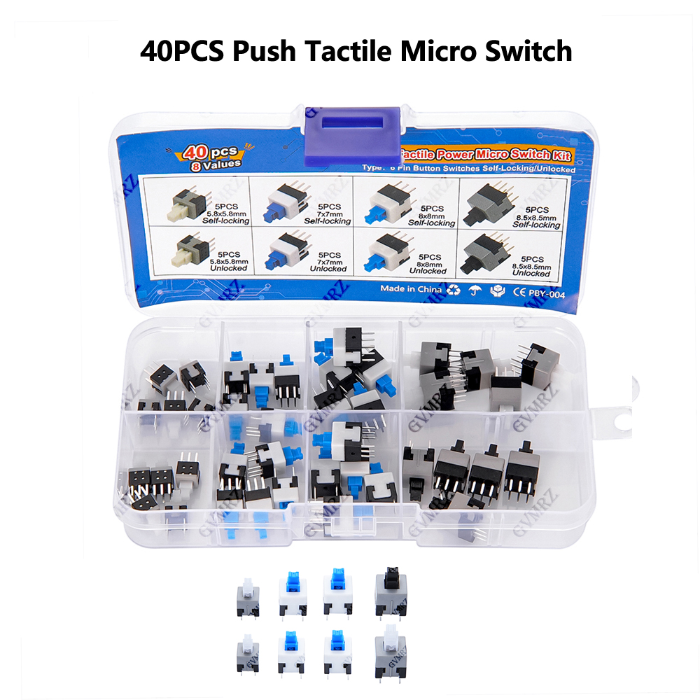 Diy Electronics Project Kit - 40 adet 8 değerli basmalı dokunmatik