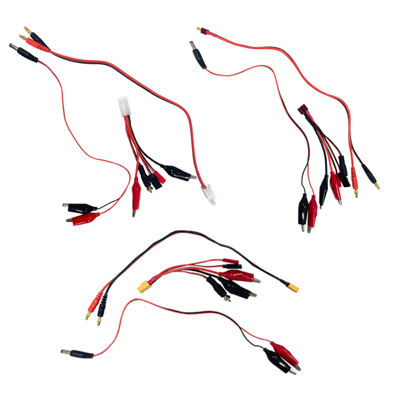 Crocodile Clip Set - RC şarj dengeleyici Deans T fiş