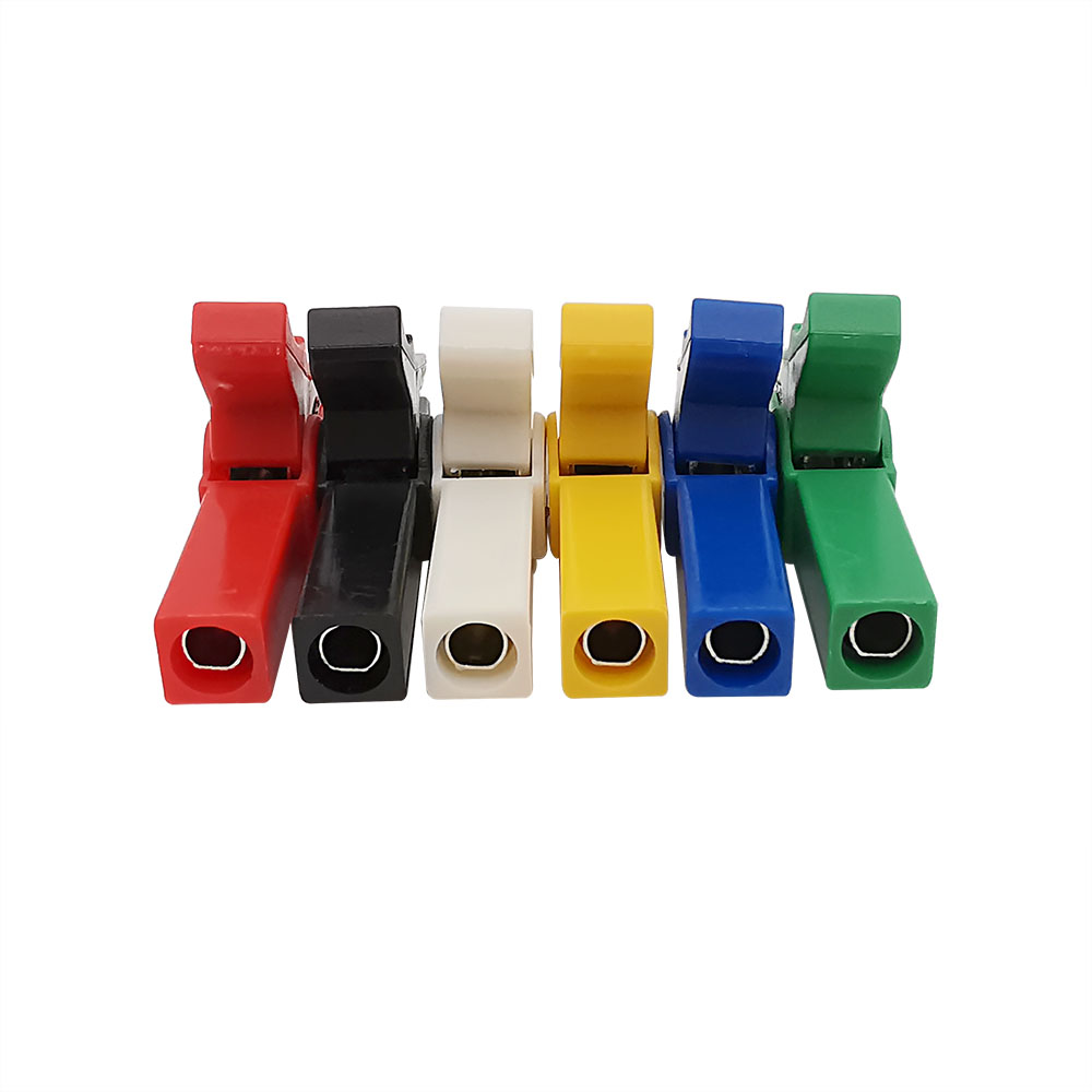 Crocodile Clip Set - 6 adet/grup 55mm Timsah Klipsleri Test