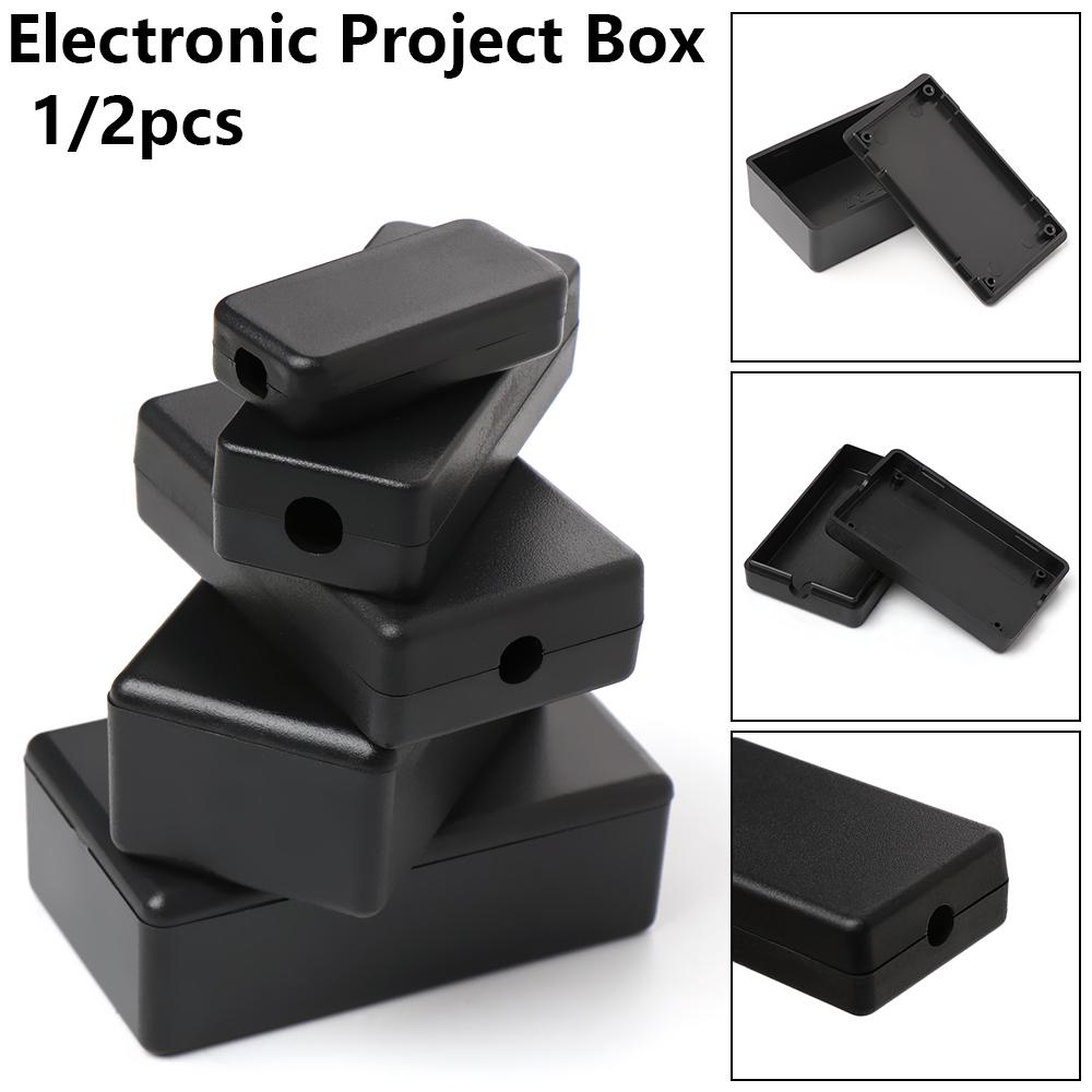 Diy Electronics Supplies - 1/2 adet plastik su geçirmez siyah
