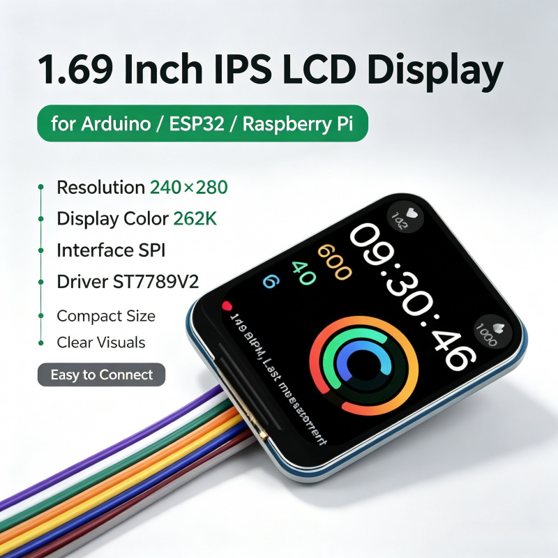 Raspberry Pi Zero - 1.69 İnç IPS LCD Modülü ST7789V2