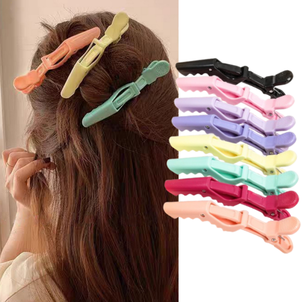 Crocodile Clip Set - 6 Parçalı Set Canlı Timsah Saç