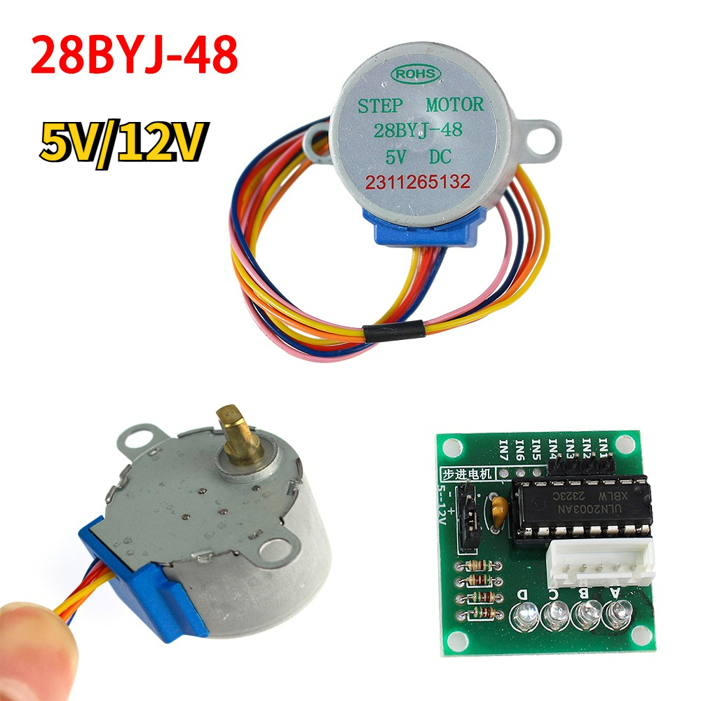 Stepper Motor 28Byj - 28BYJ-48 Step Motor Kiti 5V/12V 4