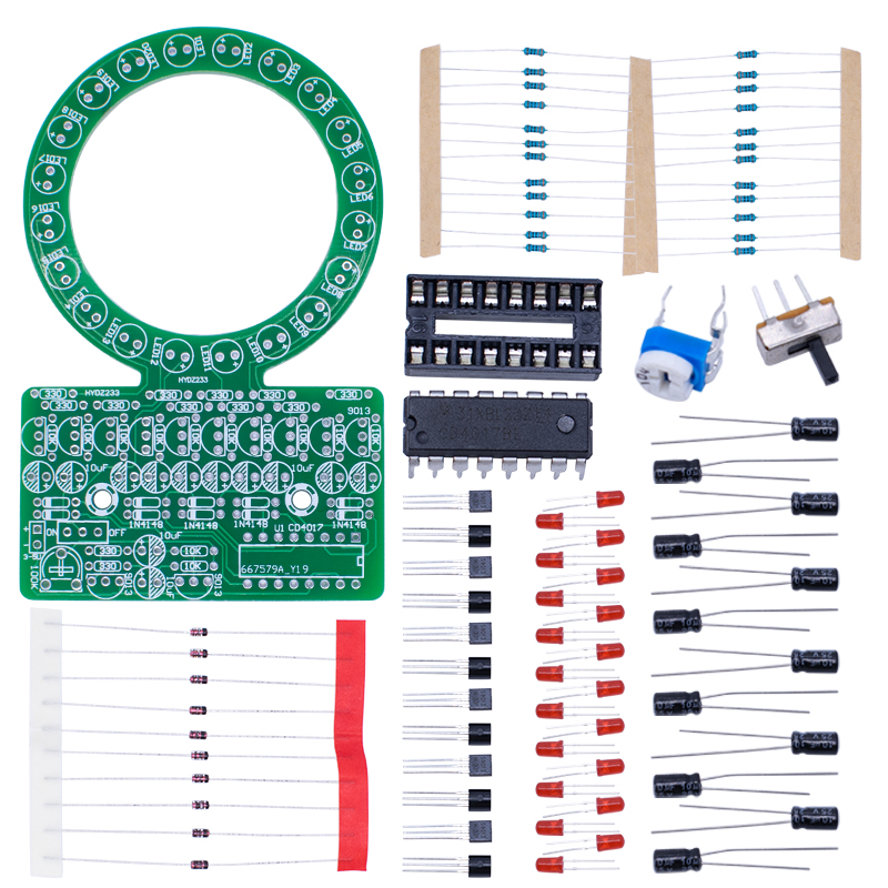 CD4017 Halka Degrade LED Akan  - Diy Electronics Projects For Students incelemesi ve fiyatı