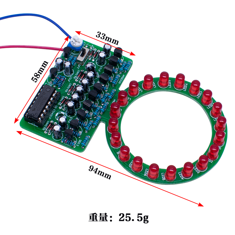 CD4017 Halka Degrade LED Akan  - Diy Electronics Projects For Students incelemesi ve fiyatı