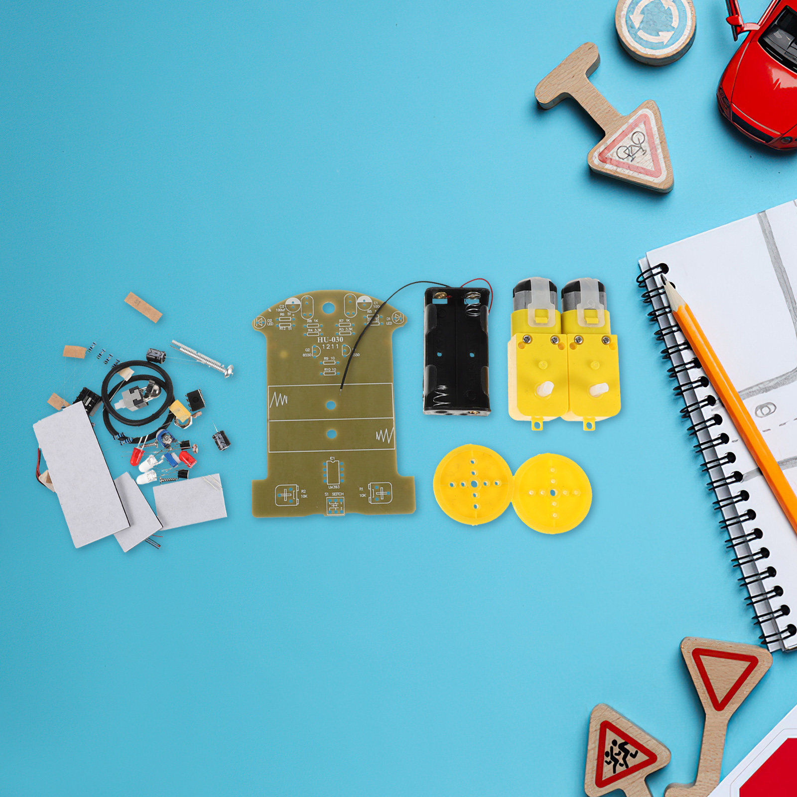 1 Set Robot Araba Kiti, Çizgi  - Diy Electronics Project Kit incelemesi ve fiyatı