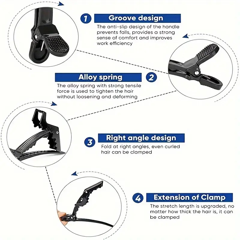 6 adet/takım Timsah Saç Kliple - Crocodile Clip Set incelemesi ve fiyatı