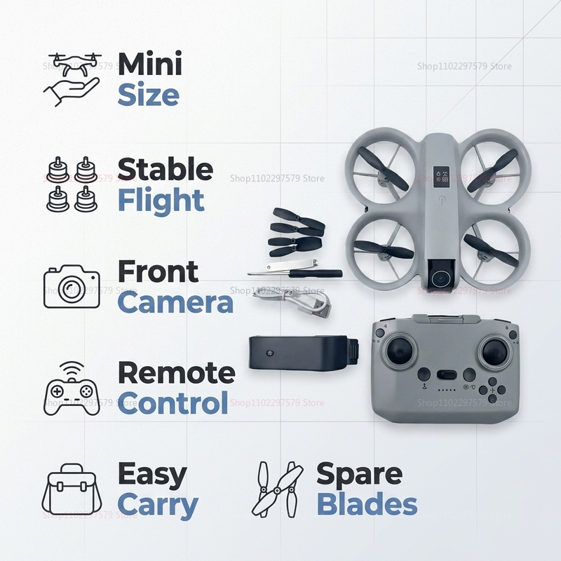 8K HD Kamera ile Mini Drone FP - Diy Drone Electronics Kit incelemesi ve fiyatı