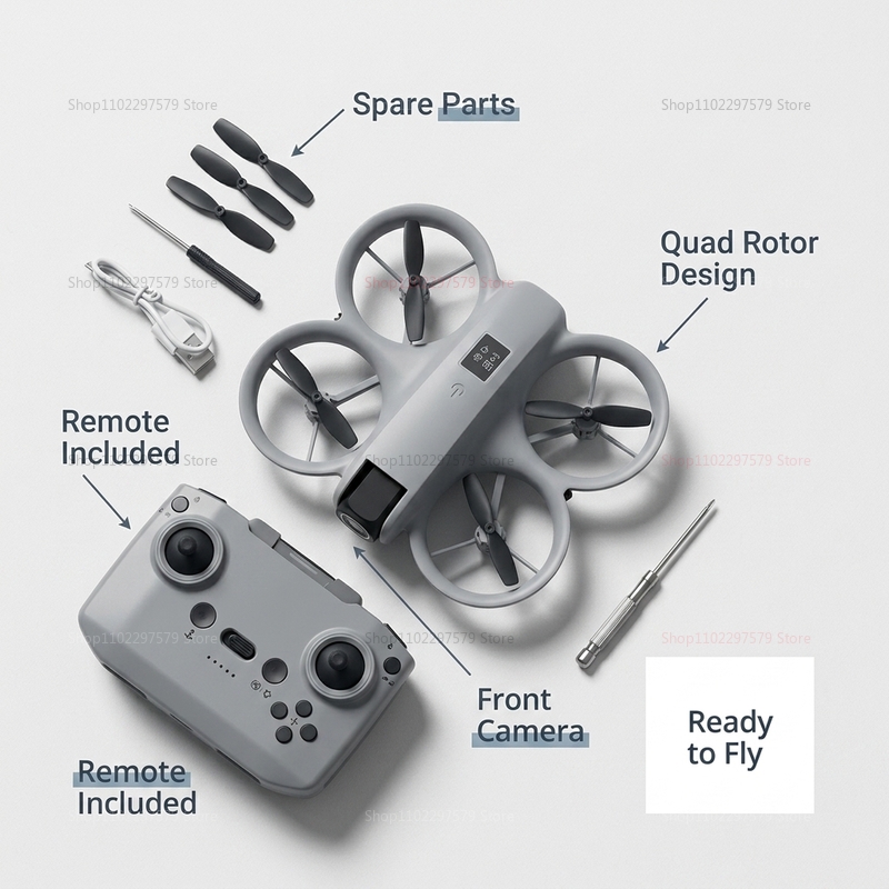 8K HD Kamera ile Mini Drone FP - Diy Drone Electronics Kit incelemesi ve fiyatı