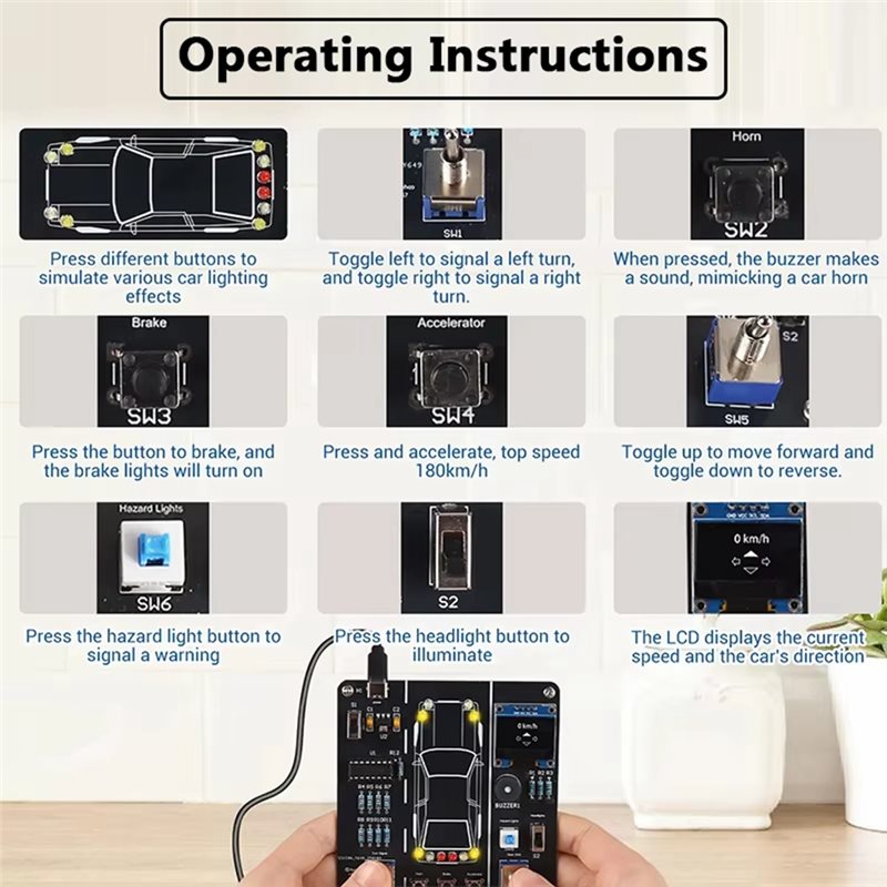 JABS-DIY Araba Sürüş Simülasyo - Diy Electronics Projects For Students incelemesi ve fiyatı