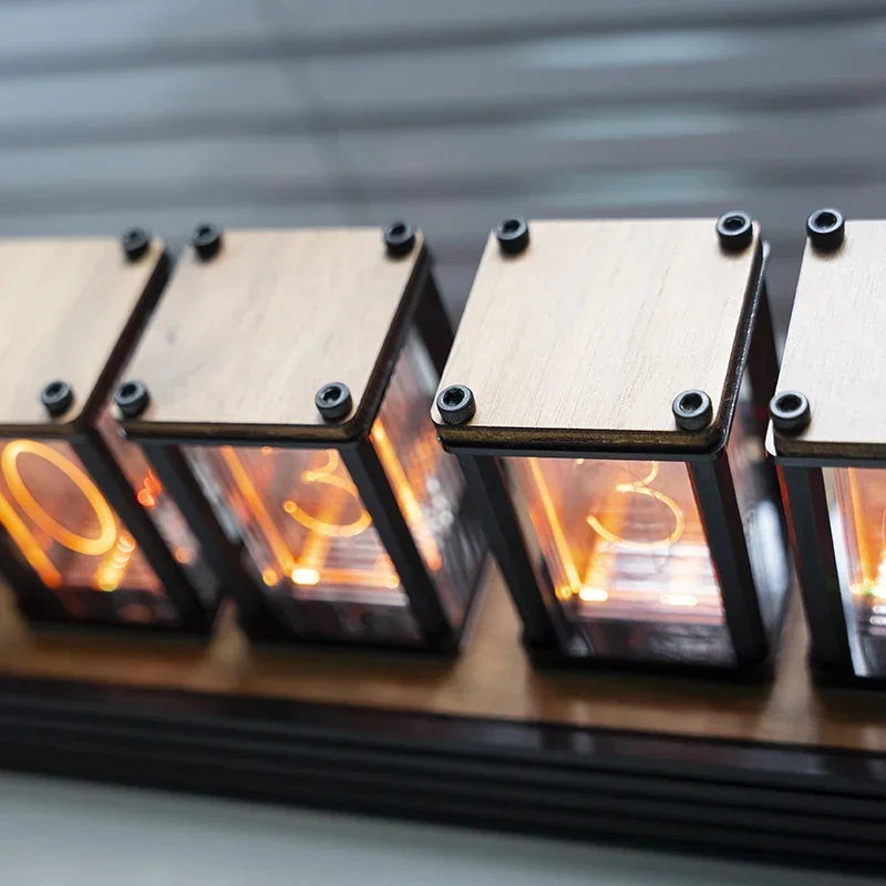 Lüks Nixie Glow Tüp Saat Ahşap - Diy Electronics Table incelemesi ve fiyatı