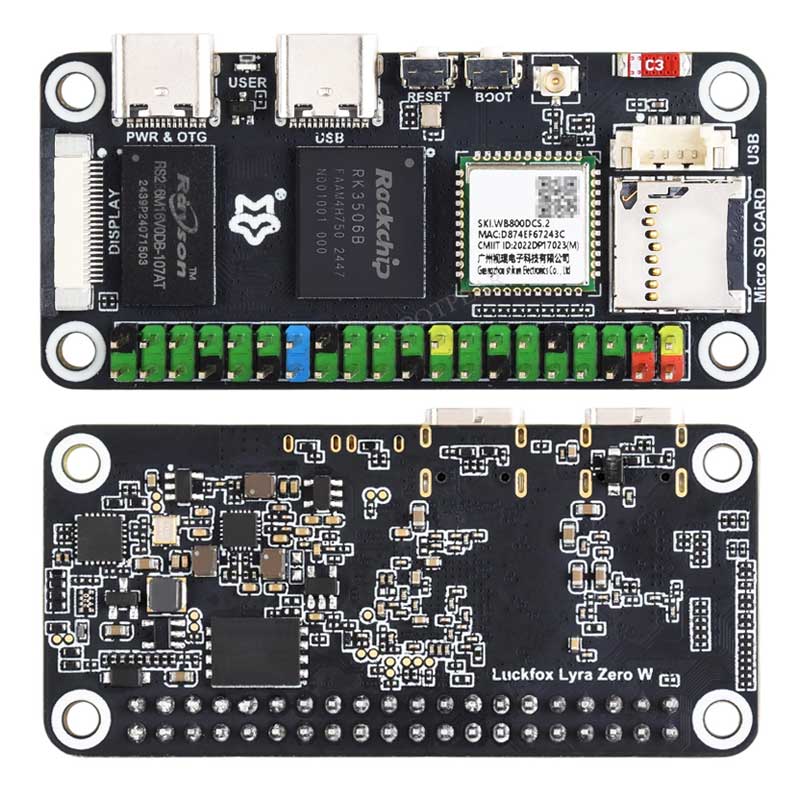 Luckfox Lyra Zero W RK3506B Ro - Raspberry Pi Zero incelemesi ve fiyatı