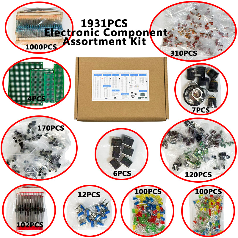 1900PCS Elektronik Bileşen Kit - Diy Electronics Gadget incelemesi ve fiyatı