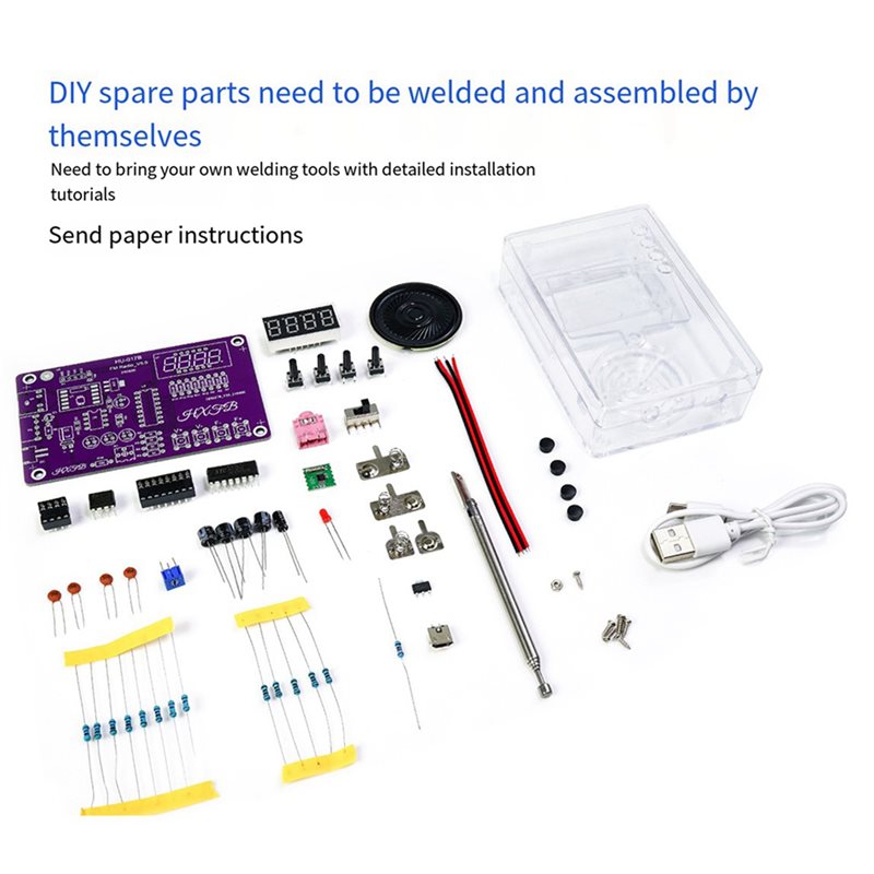 B49C 2X Yeni HU-017B DIY FM Ra - Diy Electronics Project Kit incelemesi ve fiyatı