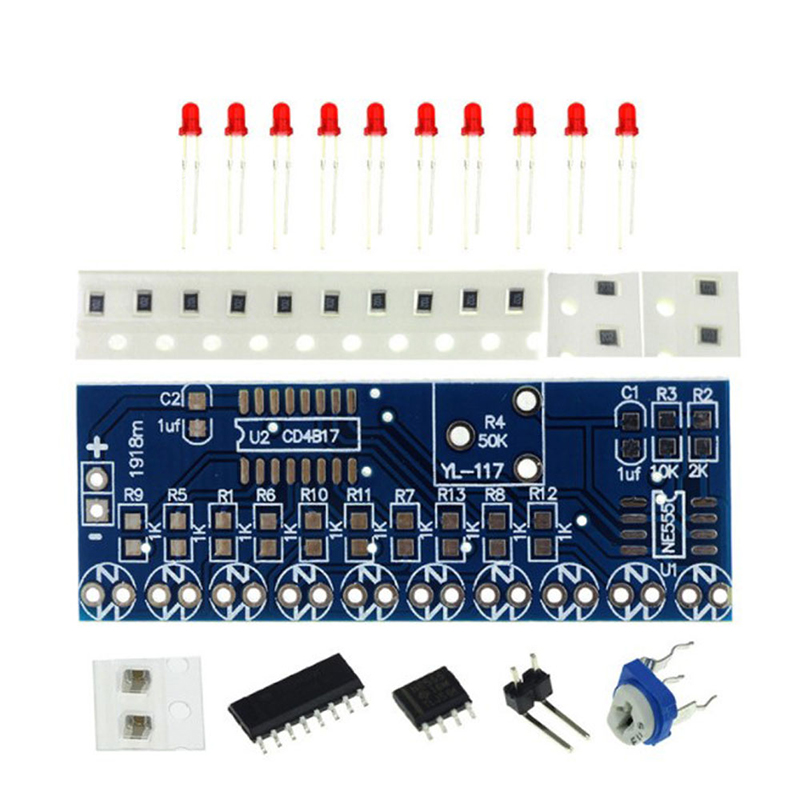 NE555+CD4017 Çalışan LED Akış  - Diy Electronics News incelemesi ve fiyatı