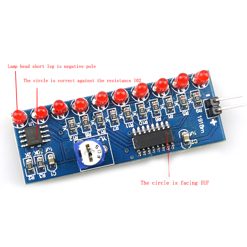 NE555+CD4017 Çalışan LED Akış  - Diy Electronics News incelemesi ve fiyatı